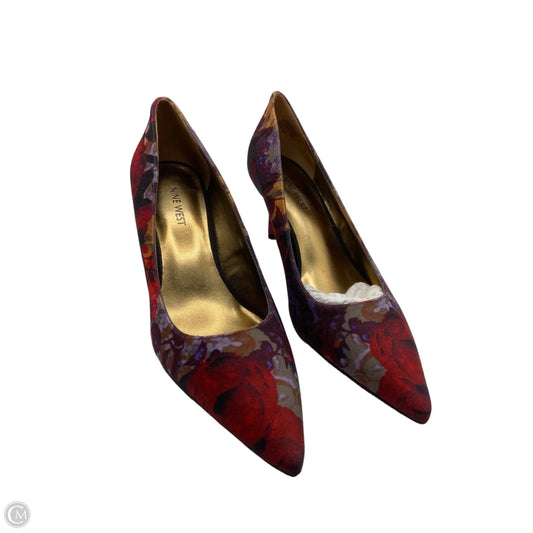 Shoes Heels Stiletto By Nine West In Multi-colored, Size: 8