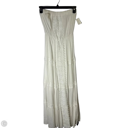 Dress Casual Maxi By Faded Rose In White, Size: M