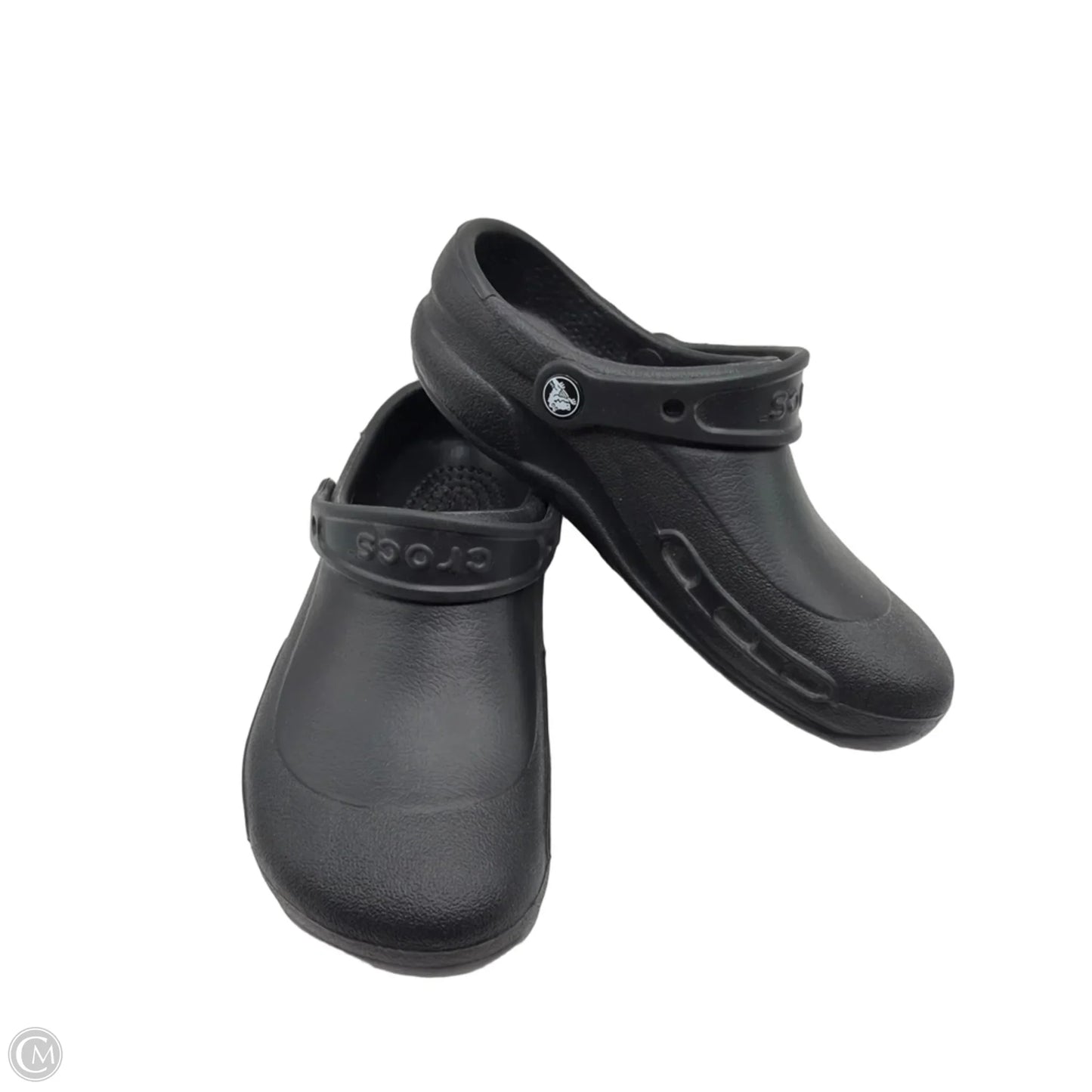 Shoes Flats By Crocs In Black, Size: 7