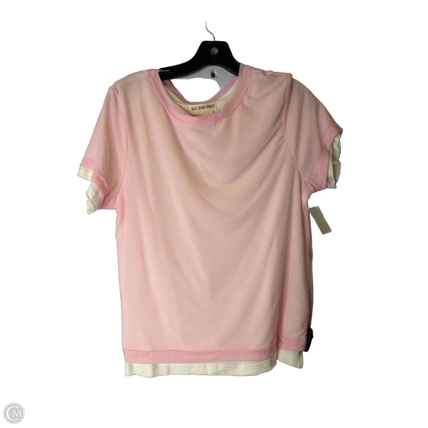 Top Short Sleeve By We The Free In Pink, Size: Xl