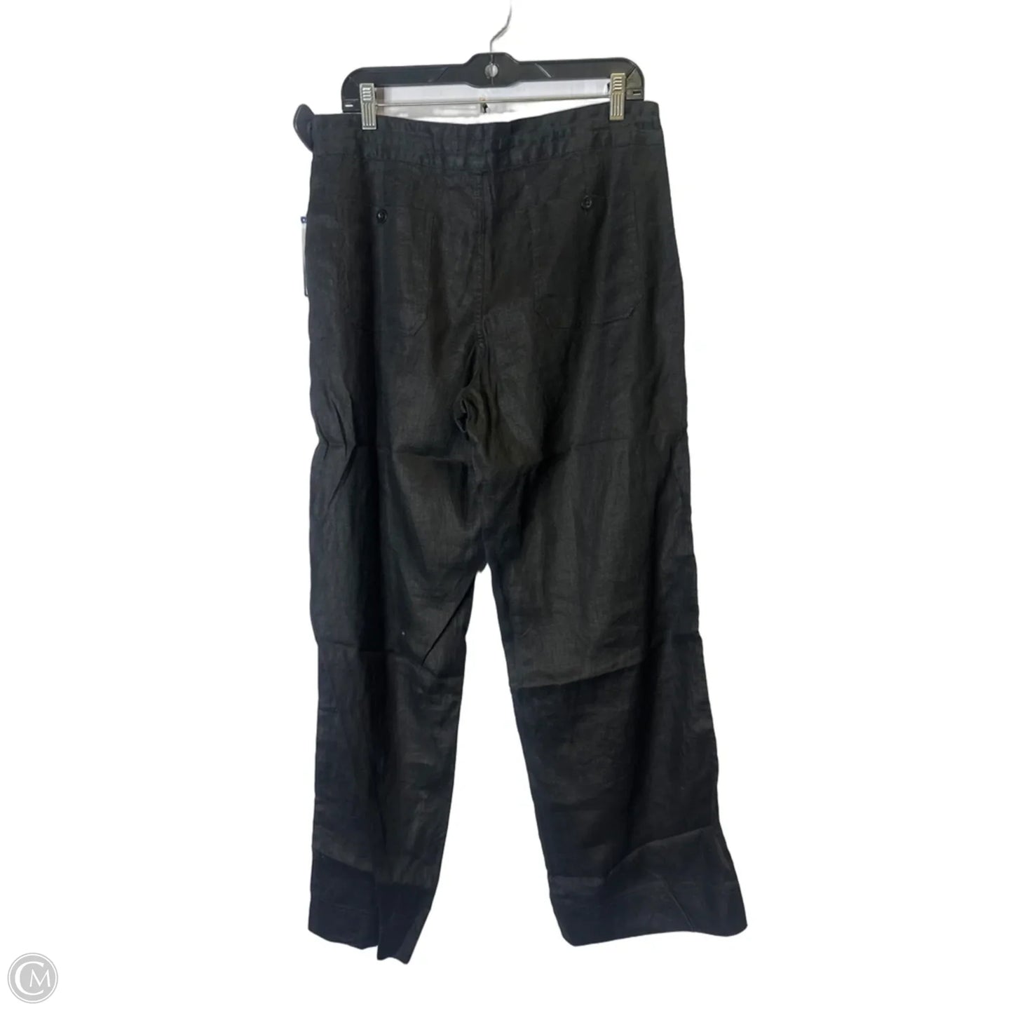 Pants Linen By Lauren By Ralph Lauren In Black, Size: 10