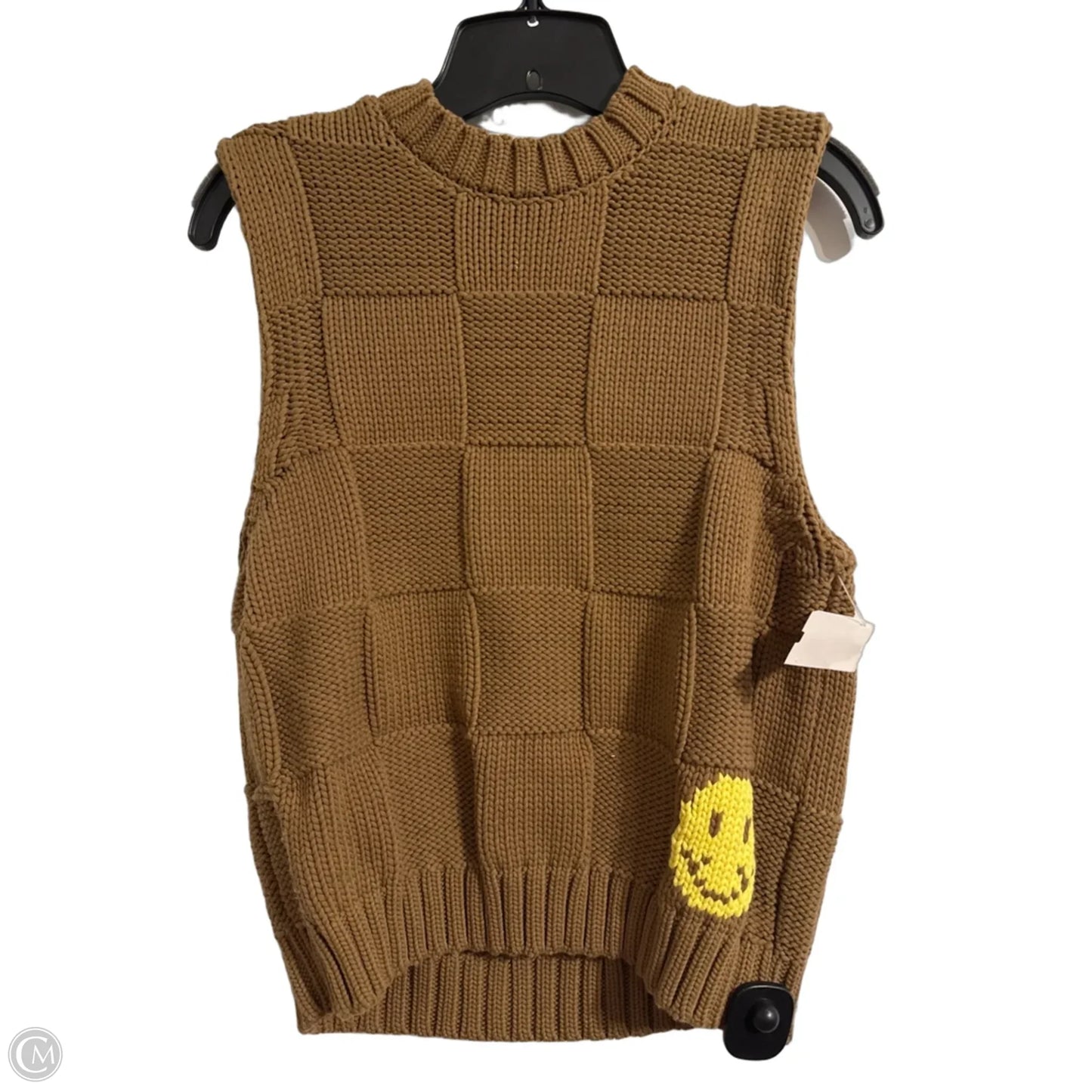 Vest Sweater By Ganni In Brown, Size: S