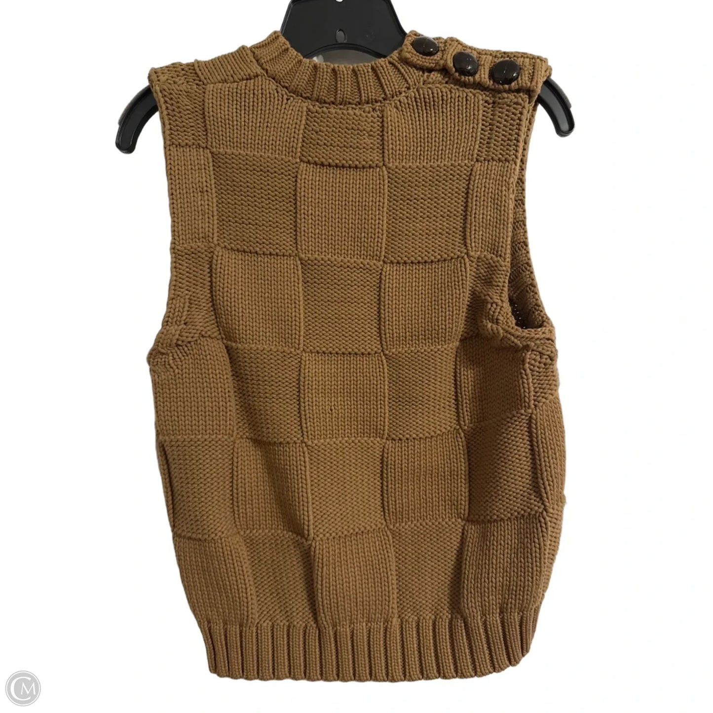 Vest Sweater By Ganni In Brown, Size: S
