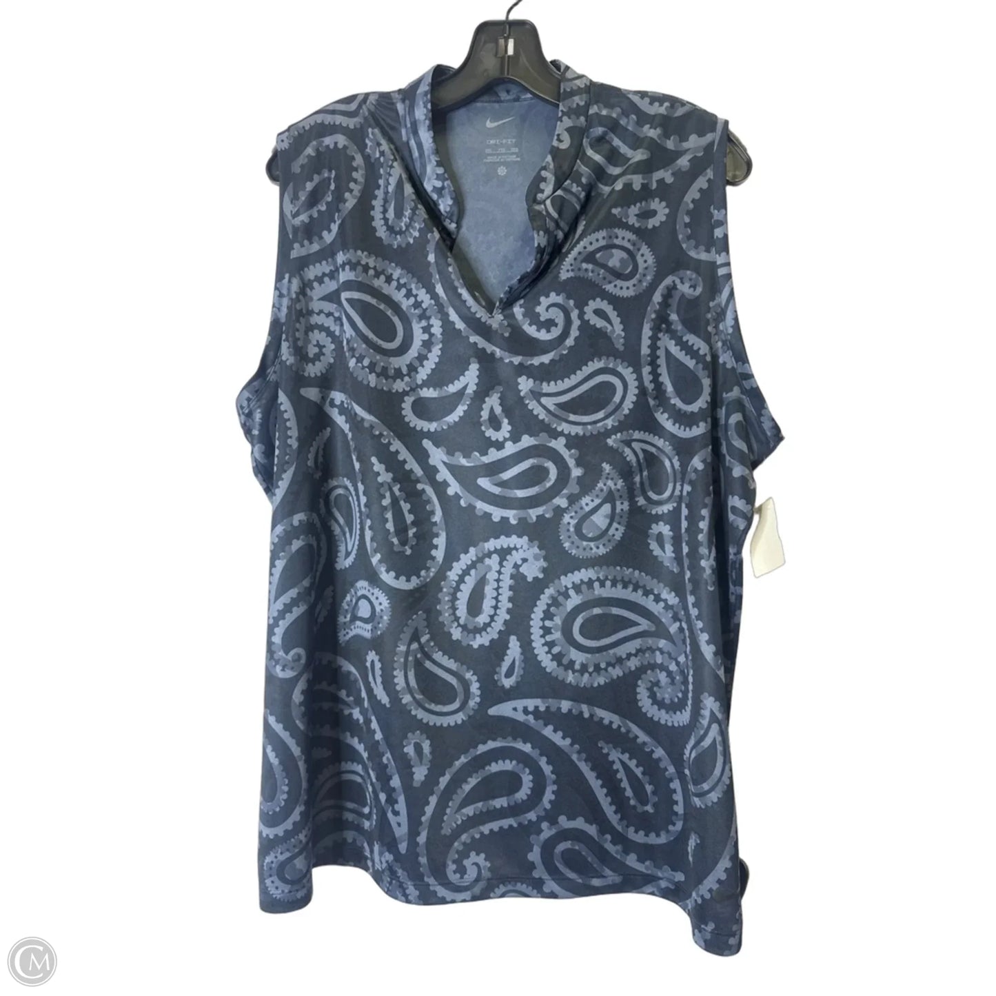 Athletic Tank Top By Nike Apparel In Blue, Size: Xxl