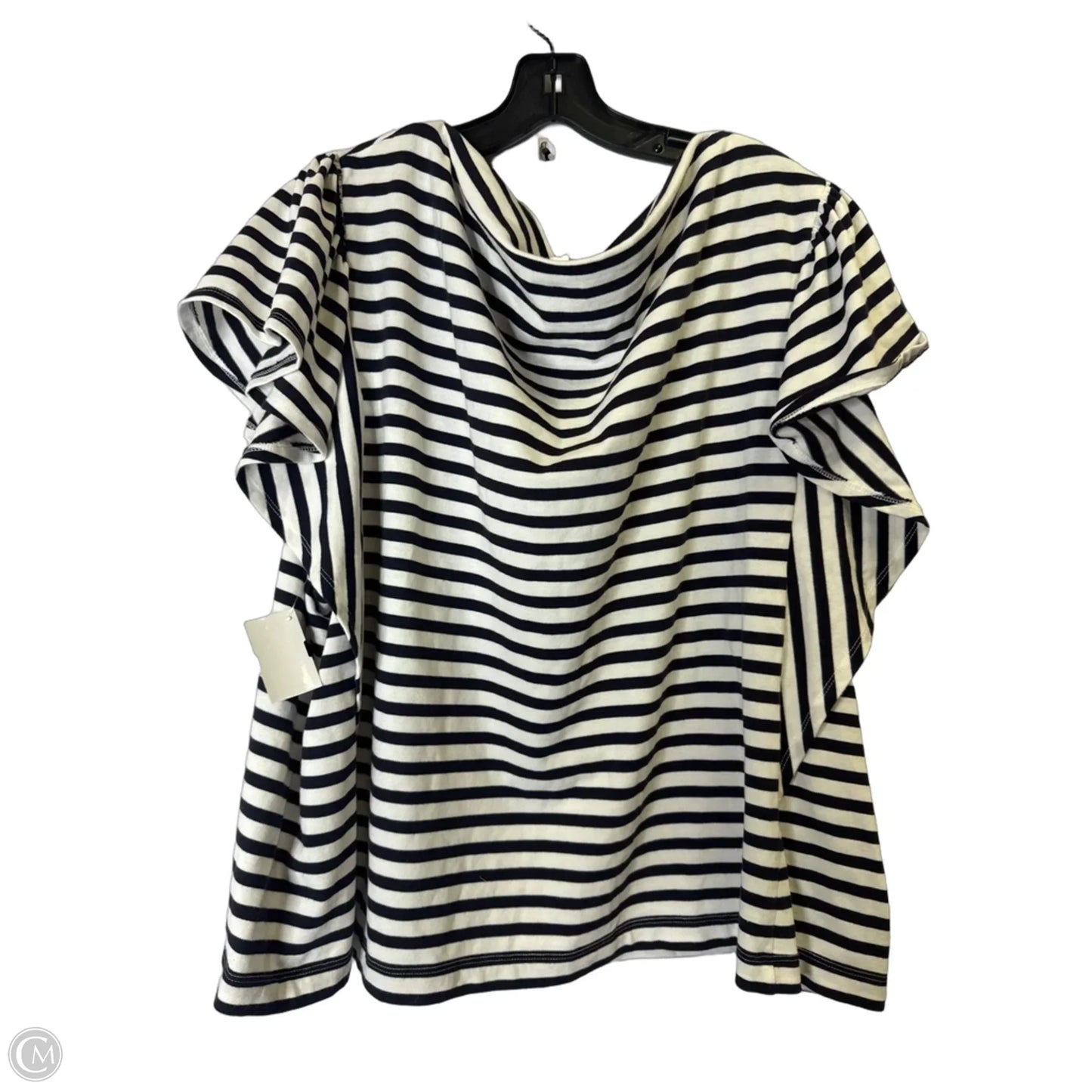 Top Sleeveless By Free Assembly In Striped Pattern, Size: 4x