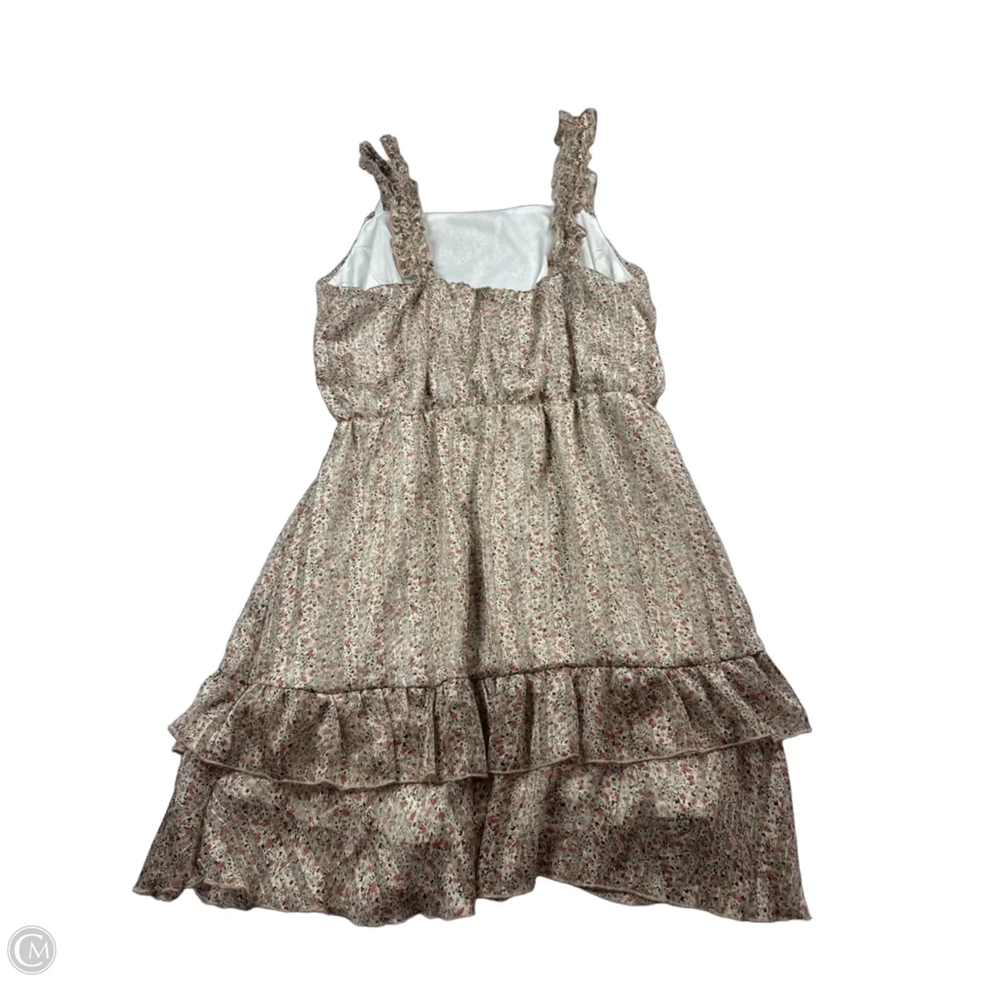 Dress Casual Short By Peach Love Cream California In Cream, Size: L