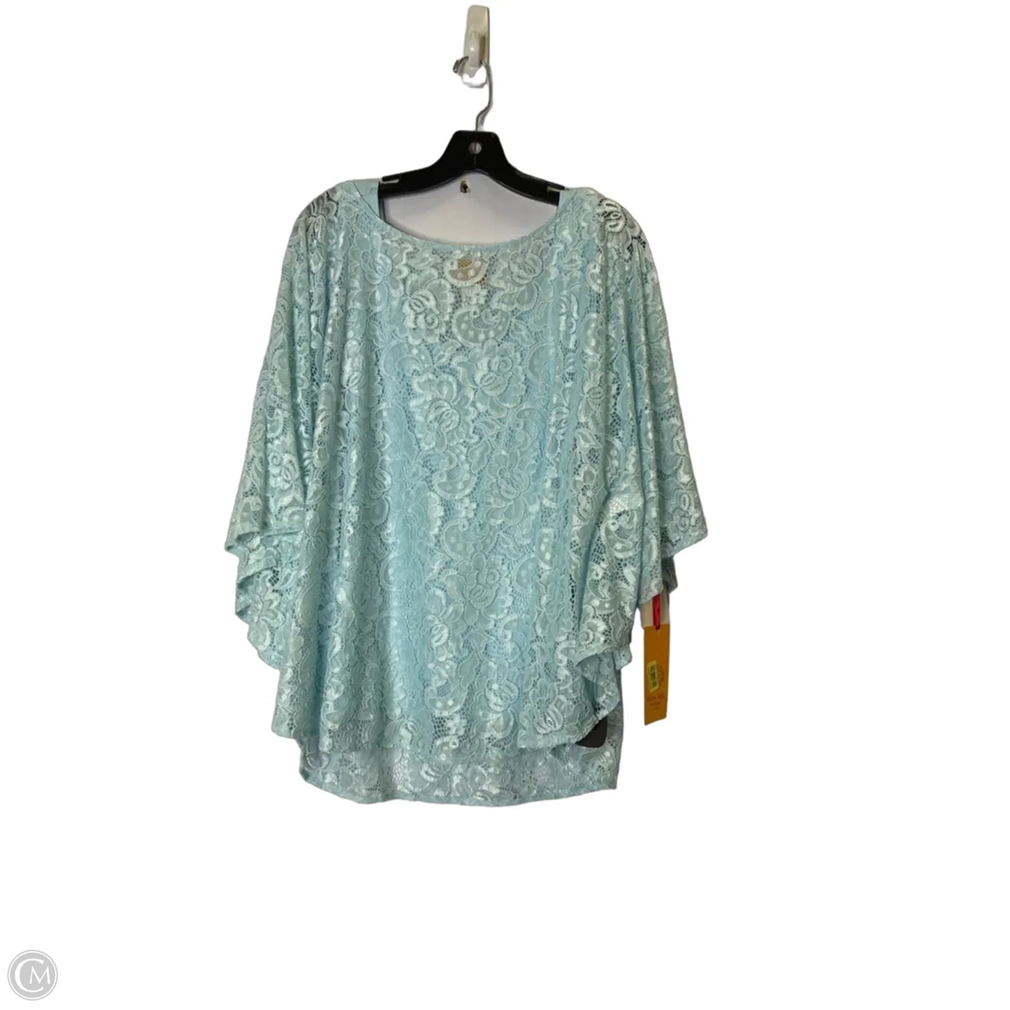 Top Short Sleeve By Ruby Rd In Blue, Size: 1x