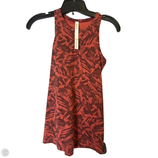 Athletic Tank Top By Lululemon In Red, Size: 4