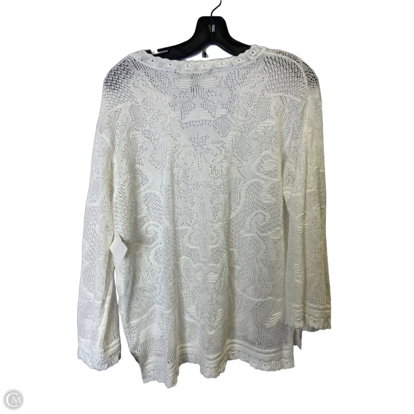 Top Short Sleeve By White House Black Market In Cream, Size: M