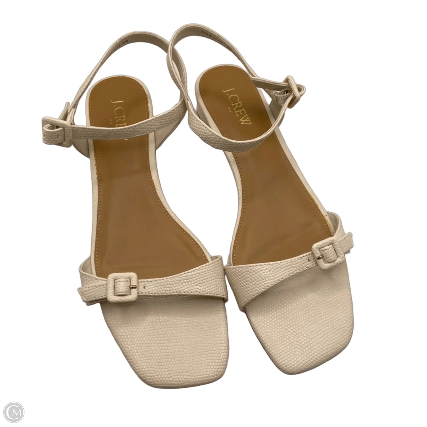 Sandals Flats By J. Crew In Cream, Size: 8.5