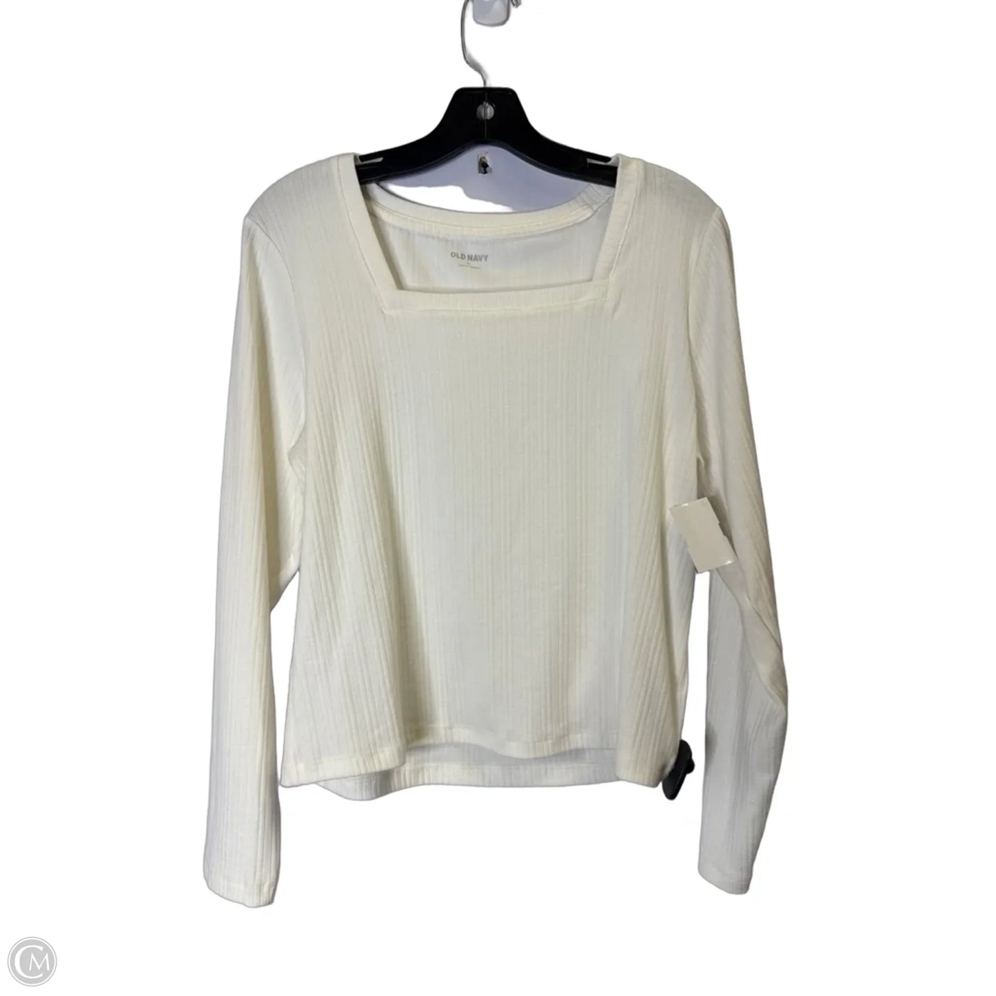 Top Long Sleeve Basic By Old Navy In Cream, Size: Xl