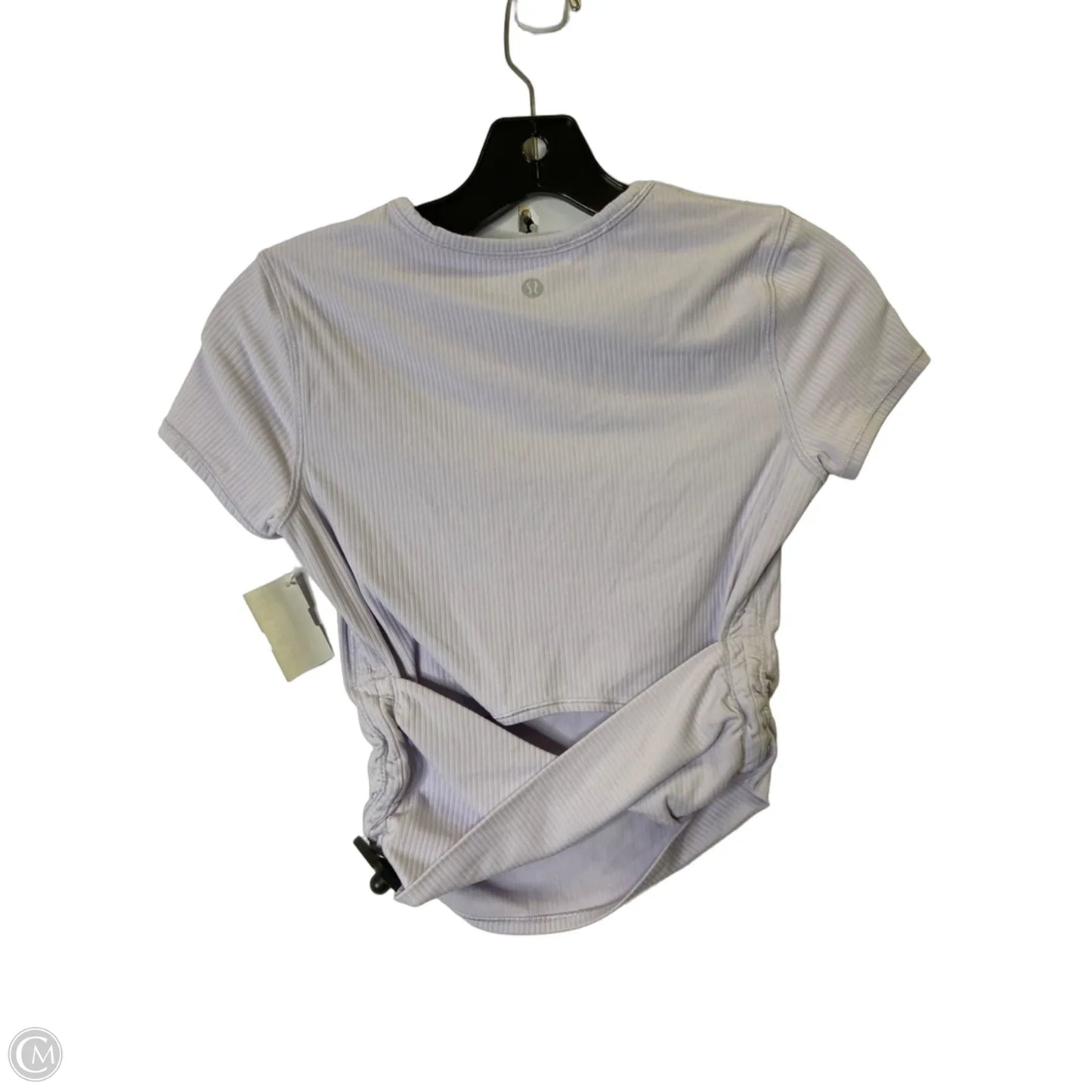 Athletic Top Short Sleeve By Lululemon In Purple, Size: Xs