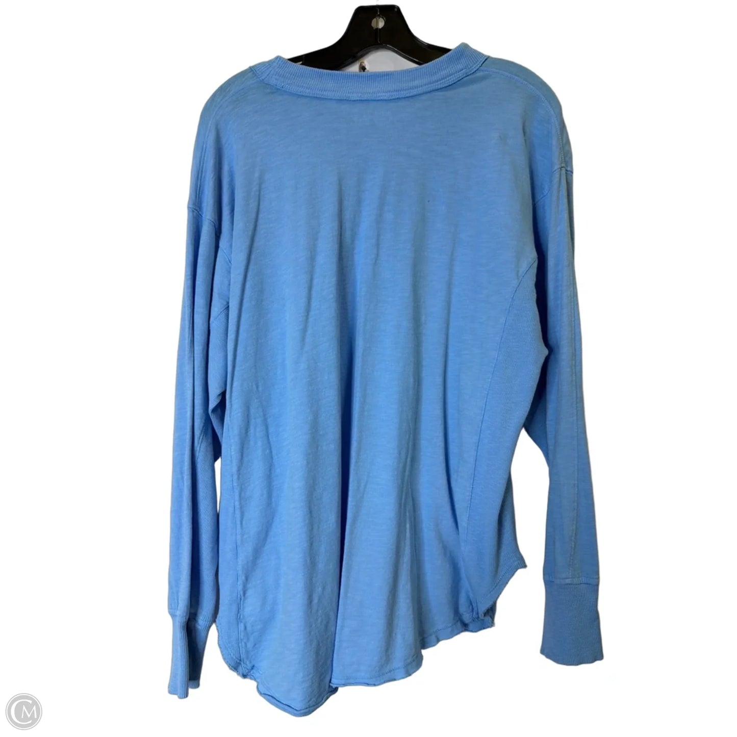 Top Long Sleeve Basic By Aerie In Blue, Size: M