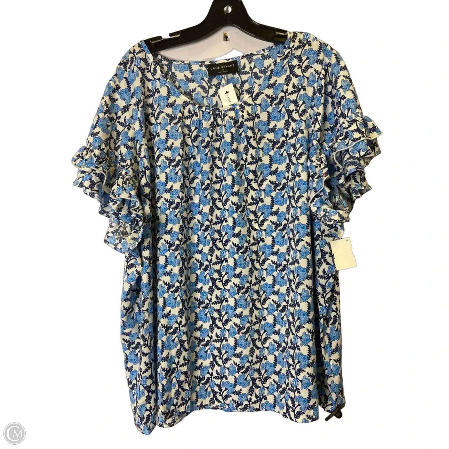 Top Short Sleeve By Lane Bryant In Blue, Size: 22