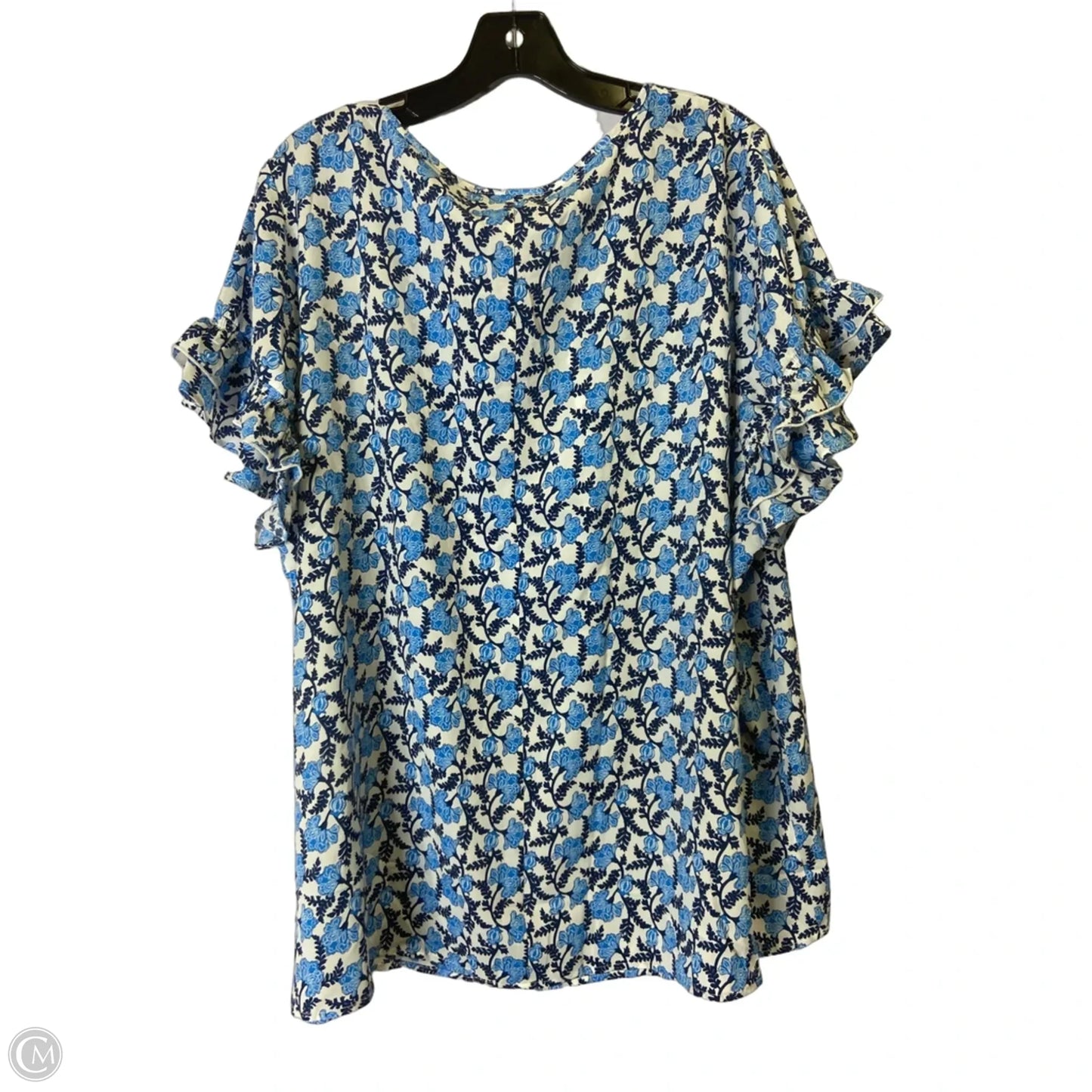 Top Short Sleeve By Lane Bryant In Blue, Size: 22