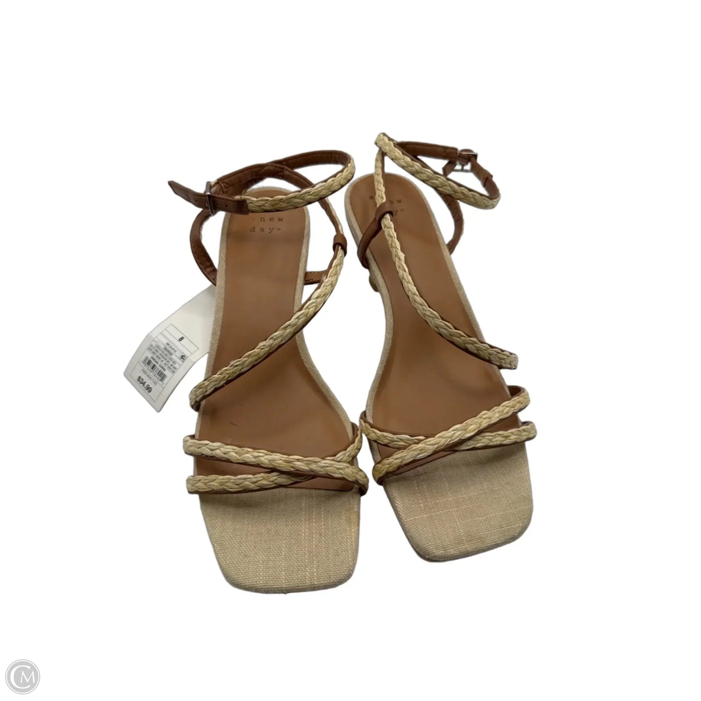 Sandals Heels Stiletto By A New Day In Tan, Size: 8