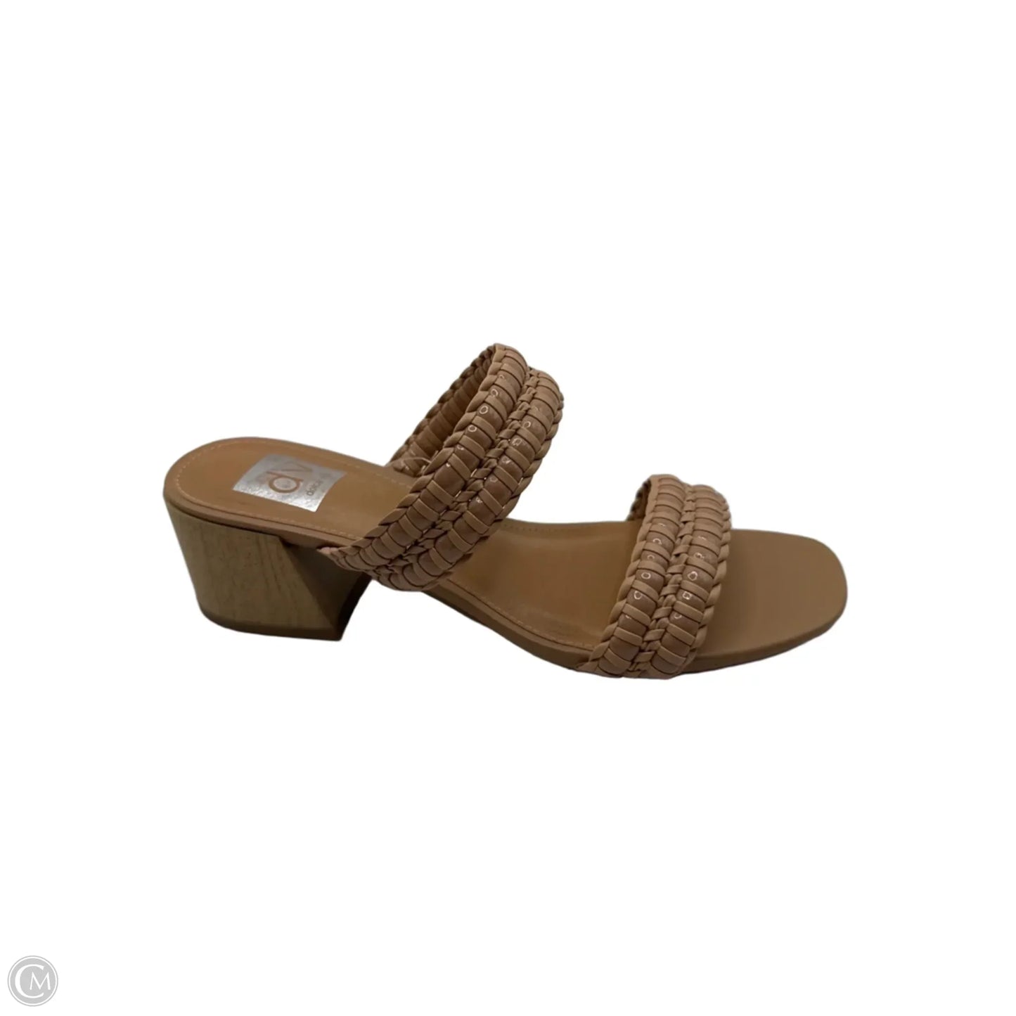 Sandals Heels Block By Dv In Tan, Size: 8