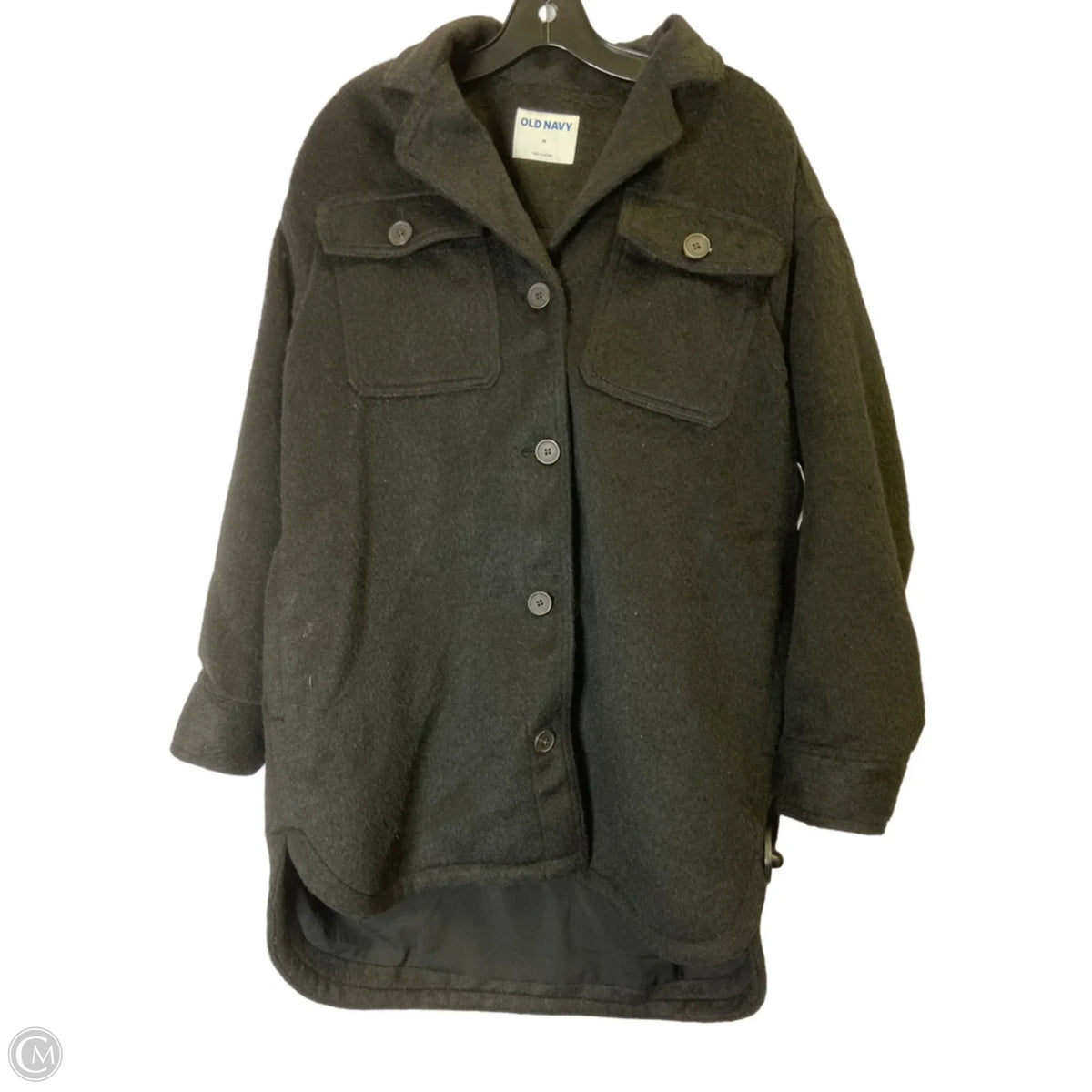 Jacket Shirt By Old Navy In Black, Size: M