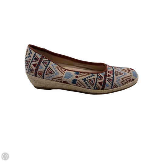 Shoes Heels Wedge By Clothes Mentor In Multi-colored, Size: 9