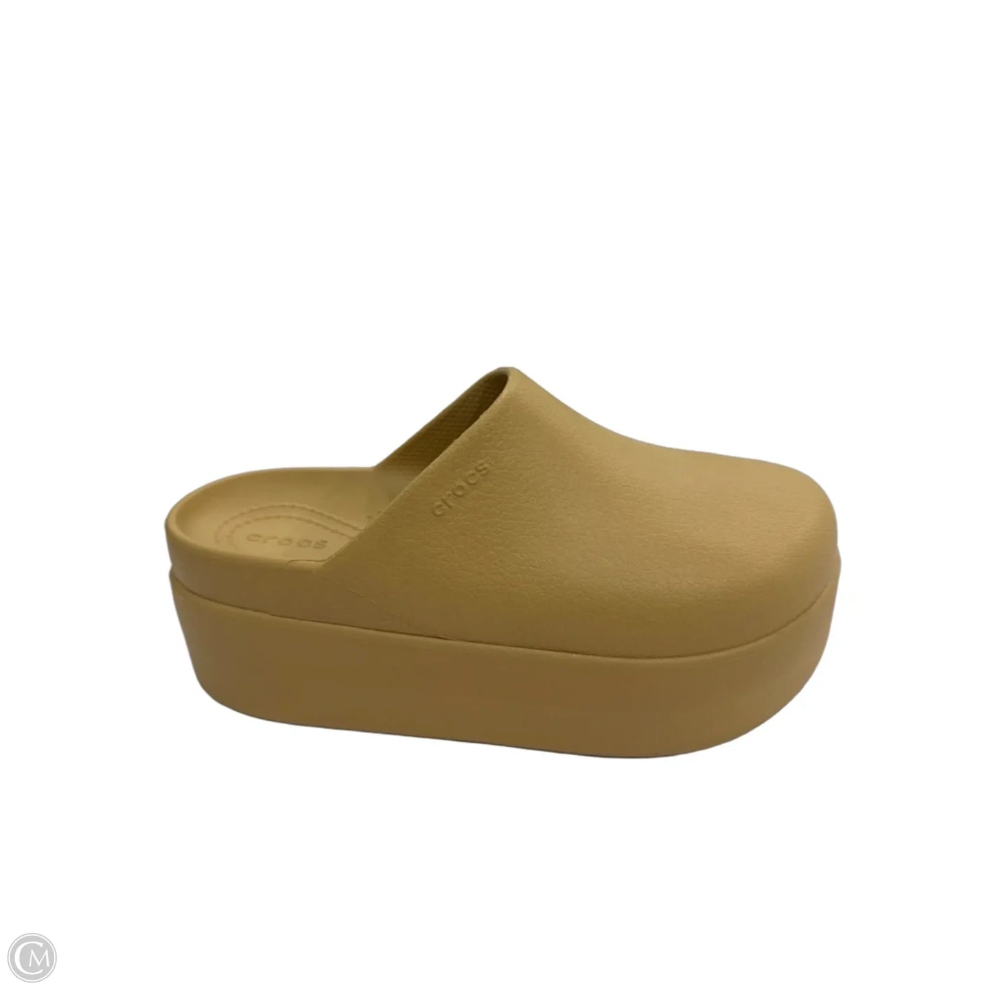 Shoes Heels Platform By Crocs In Tan, Size: 7