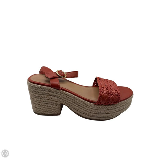 Shoes Heels Block By Old Navy In Red, Size: 6.5