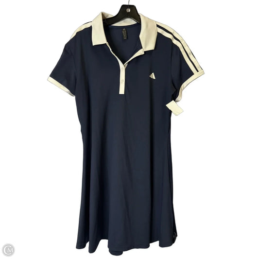 Athletic Dress By Adidas In Navy, Size: Xl