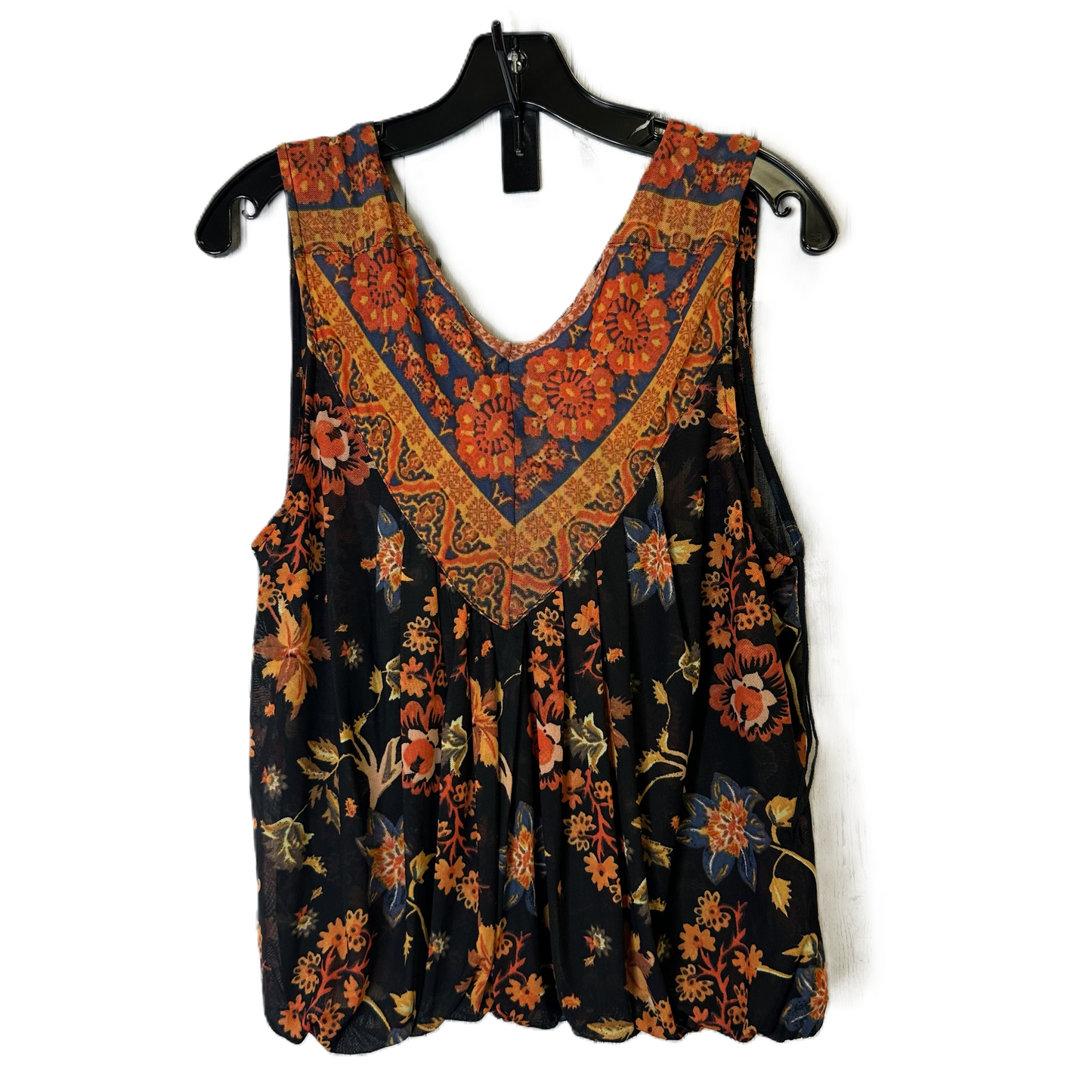 Black & Orange Top Sleeveless By Free People, Size: Xs