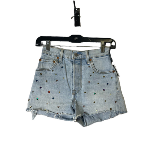 Blue Denim Shorts By Levis, Size: 0