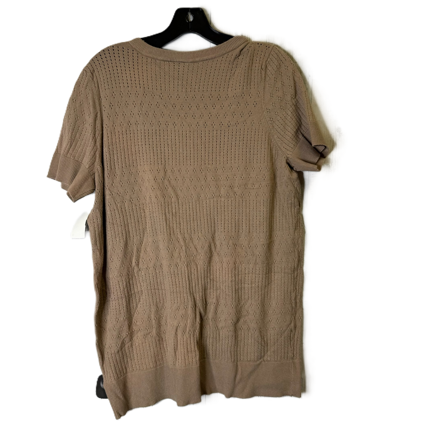 Sweater Short Sleeve By Torrid In Brown, Size: 1x