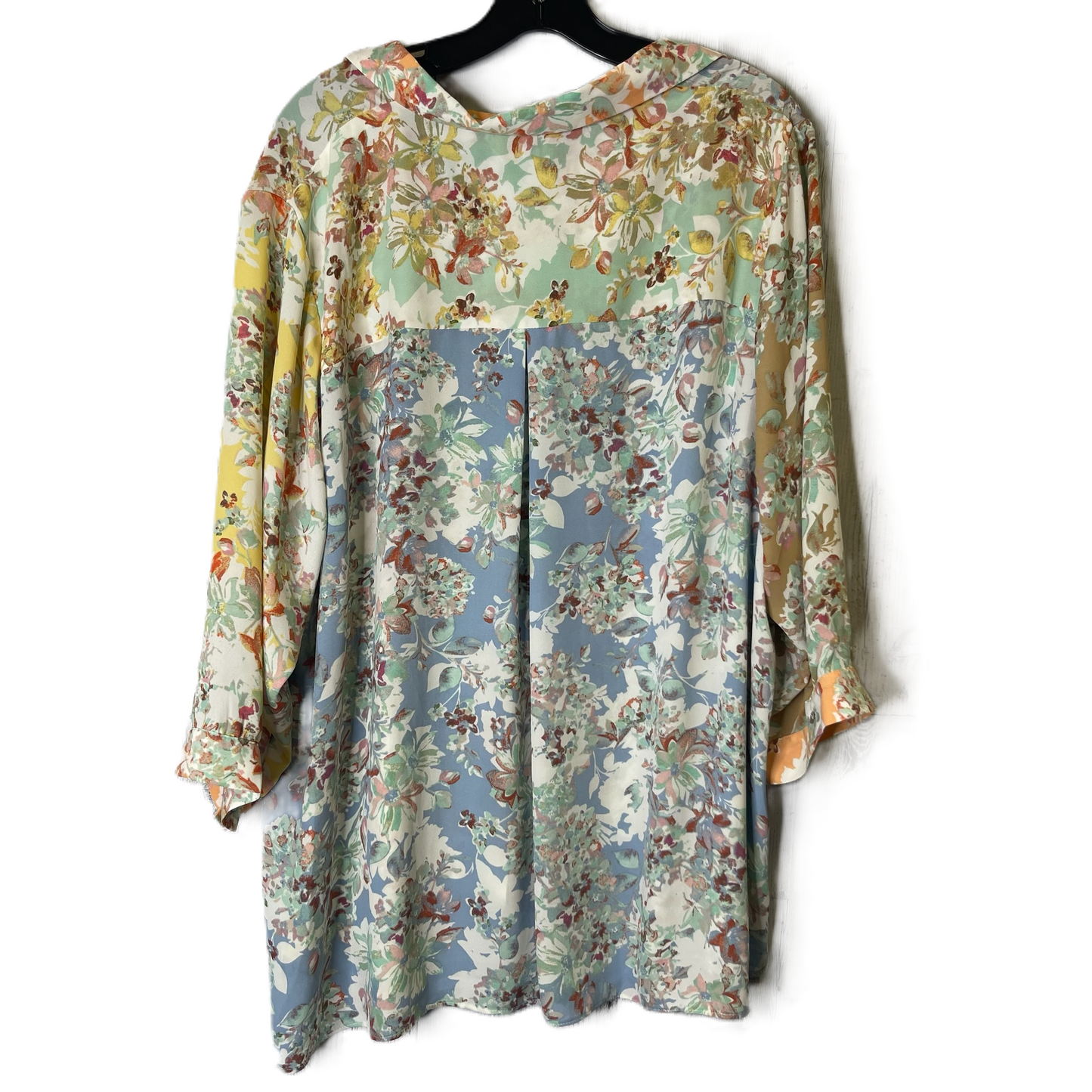 Multi-colored Top Short Sleeve By Rose And Olive, Size: 2x