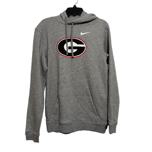 Athletic Sweatshirt Hoodie By Nike Apparel In Grey, Size: S