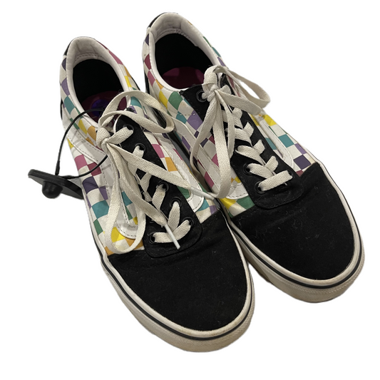 Rainbow Print Shoes Sneakers By Vans, Size: 8