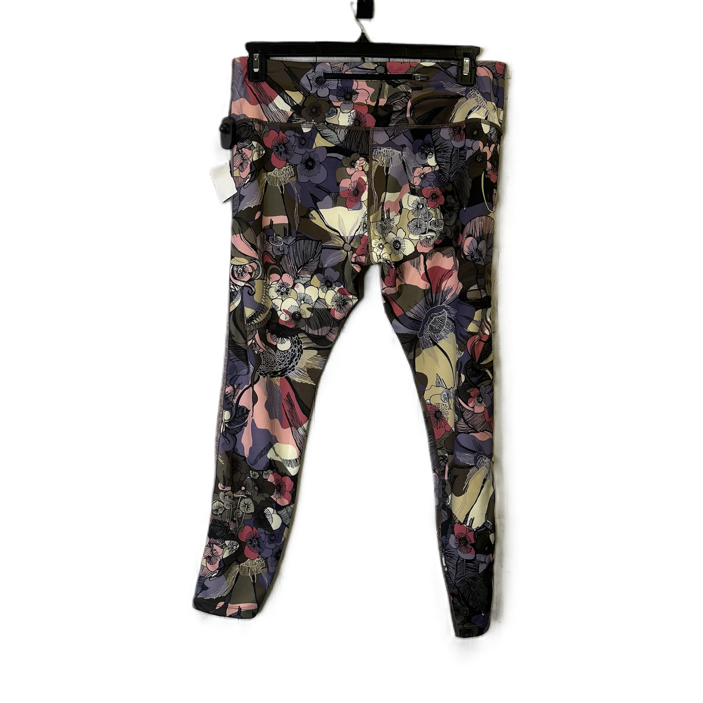 Athletic Leggings By Nike In Floral Print, Size: Xl