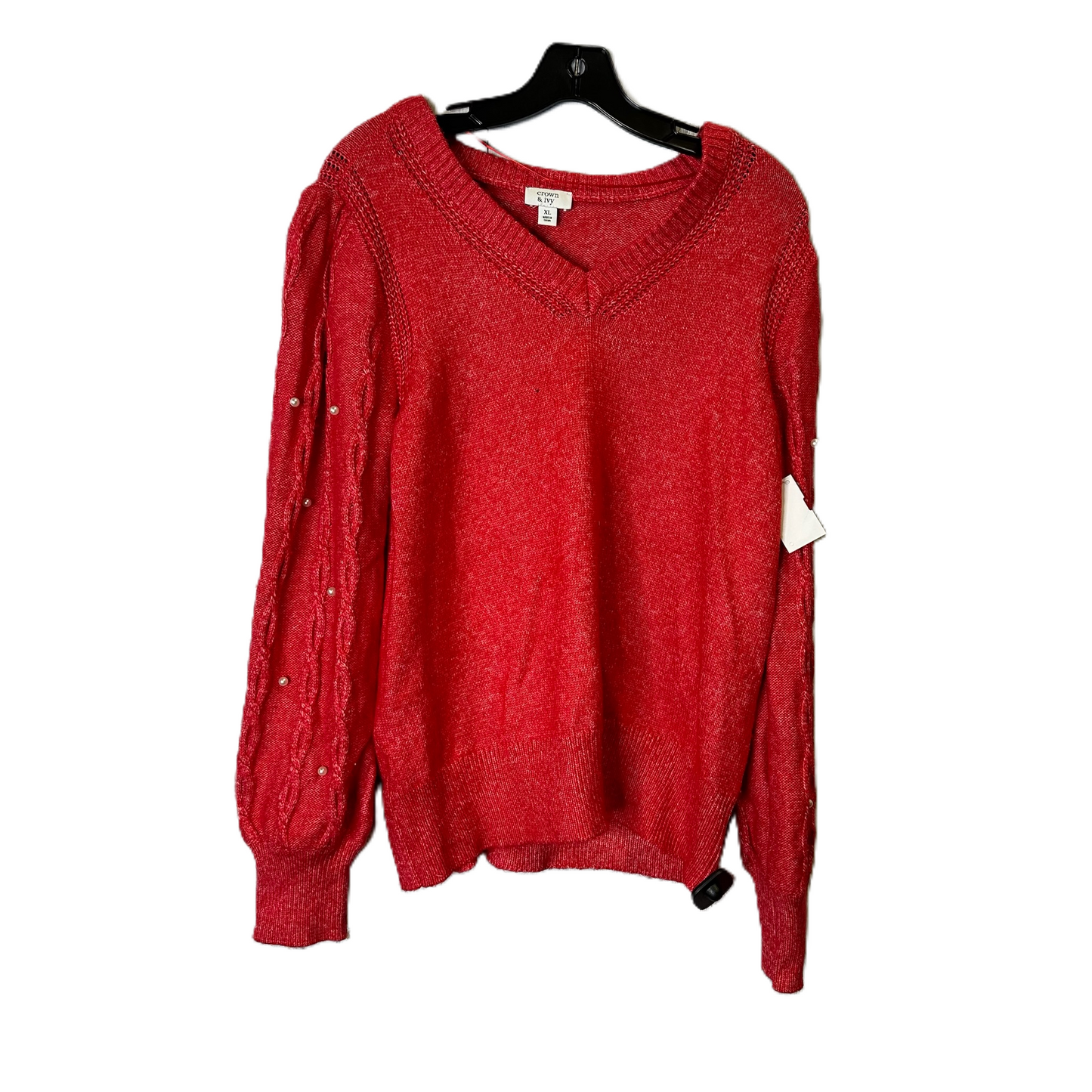 Sweater By Crown And Ivy In Red, Size: Xl