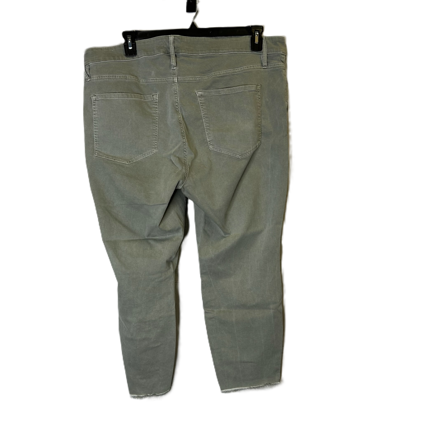 Jeans Cropped By Loft In Green, Size: 20