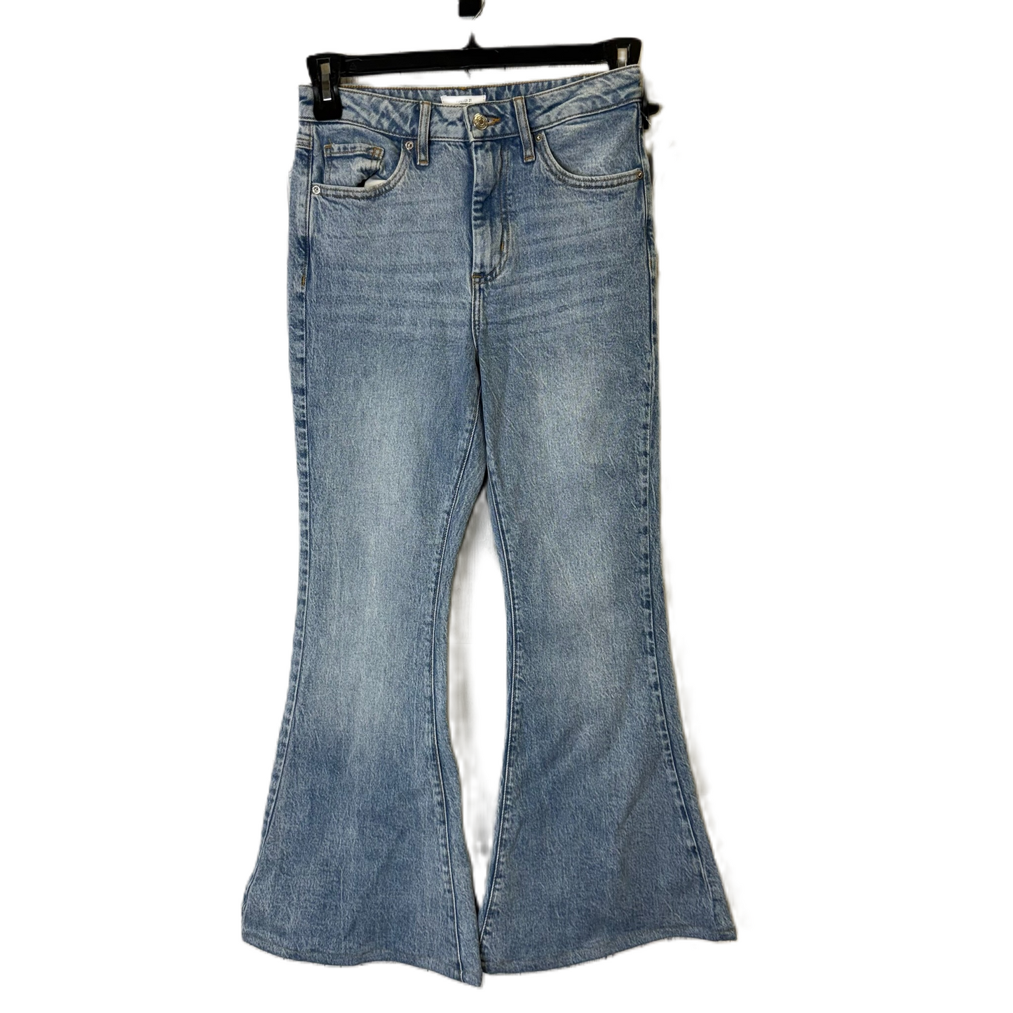 Jeans Straight By Forever 21 In Blue Denim, Size: 2