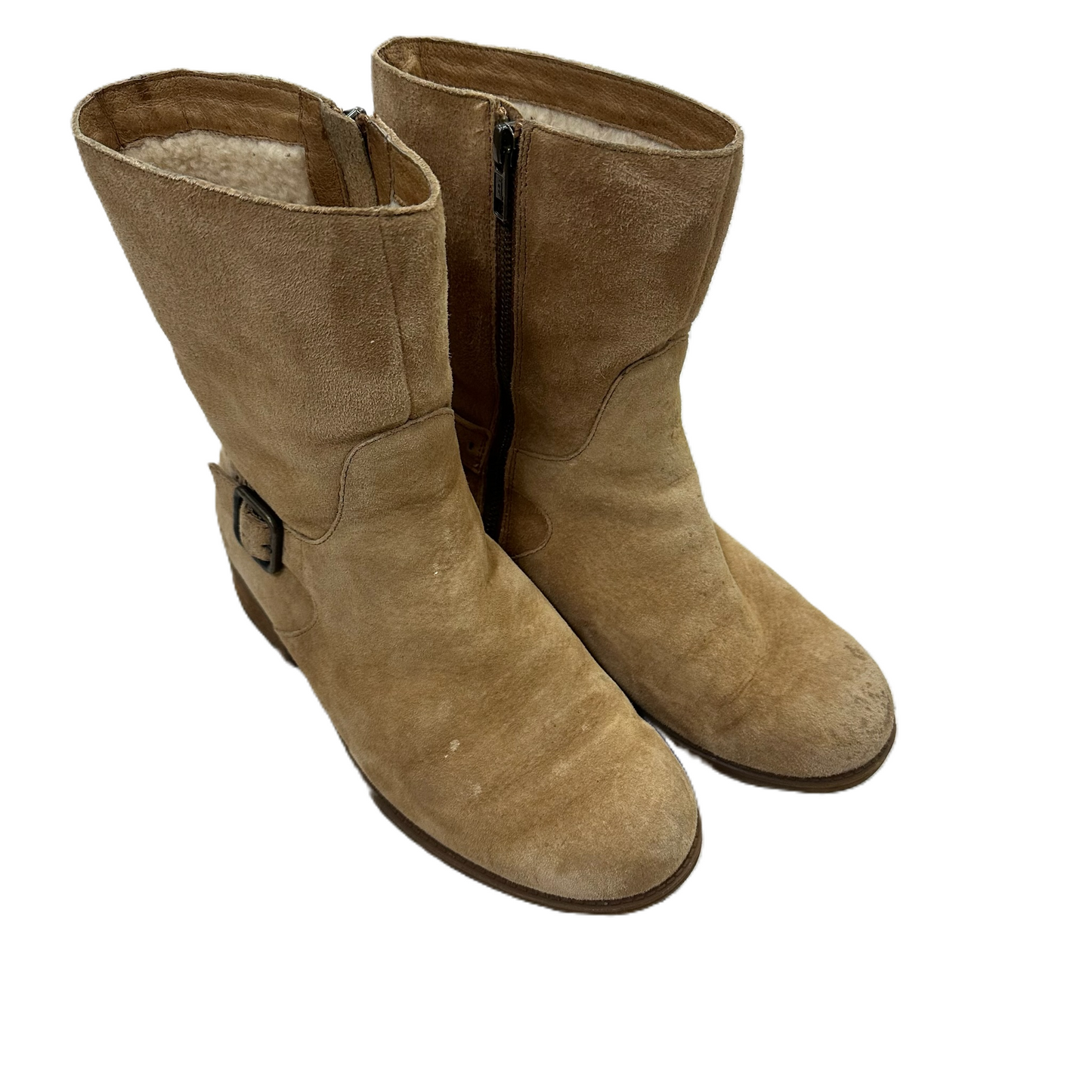 Boots Designer By Ugg In Tan, Size: 8