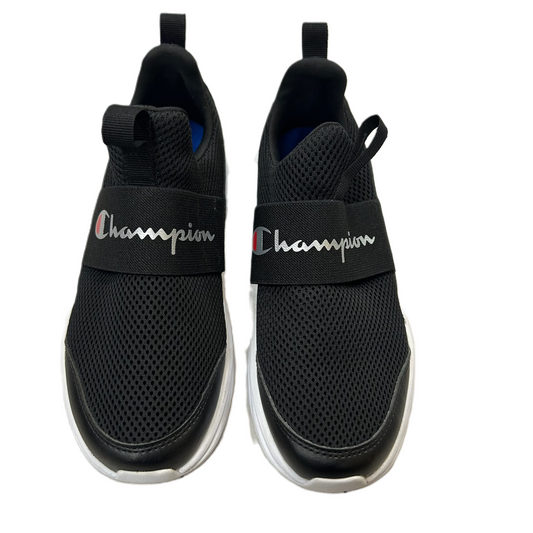 Black Shoes Sneakers By Champion, Size: 7