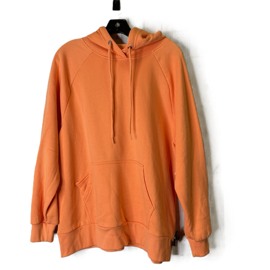 Sweatshirt Hoodie By Zenana Outfitters In Orange, Size: L