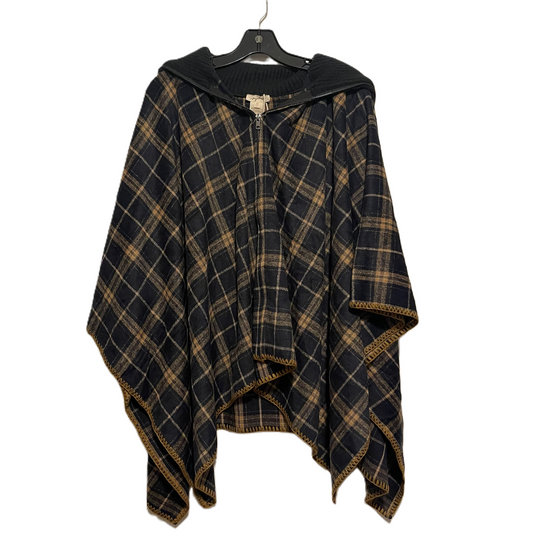 Poncho By Mystree In Navy, Size: Onesize