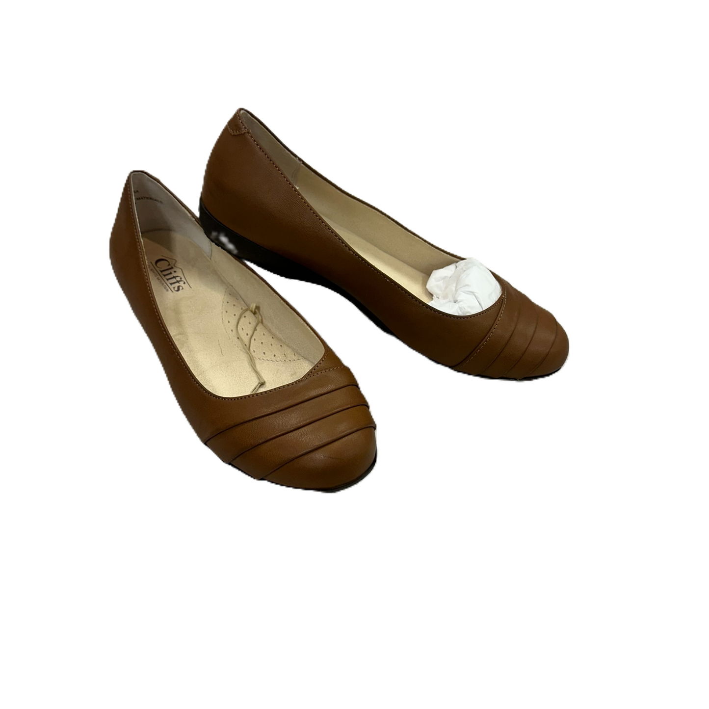 Shoes Flats By Cliffs In Brown, Size: 9.5