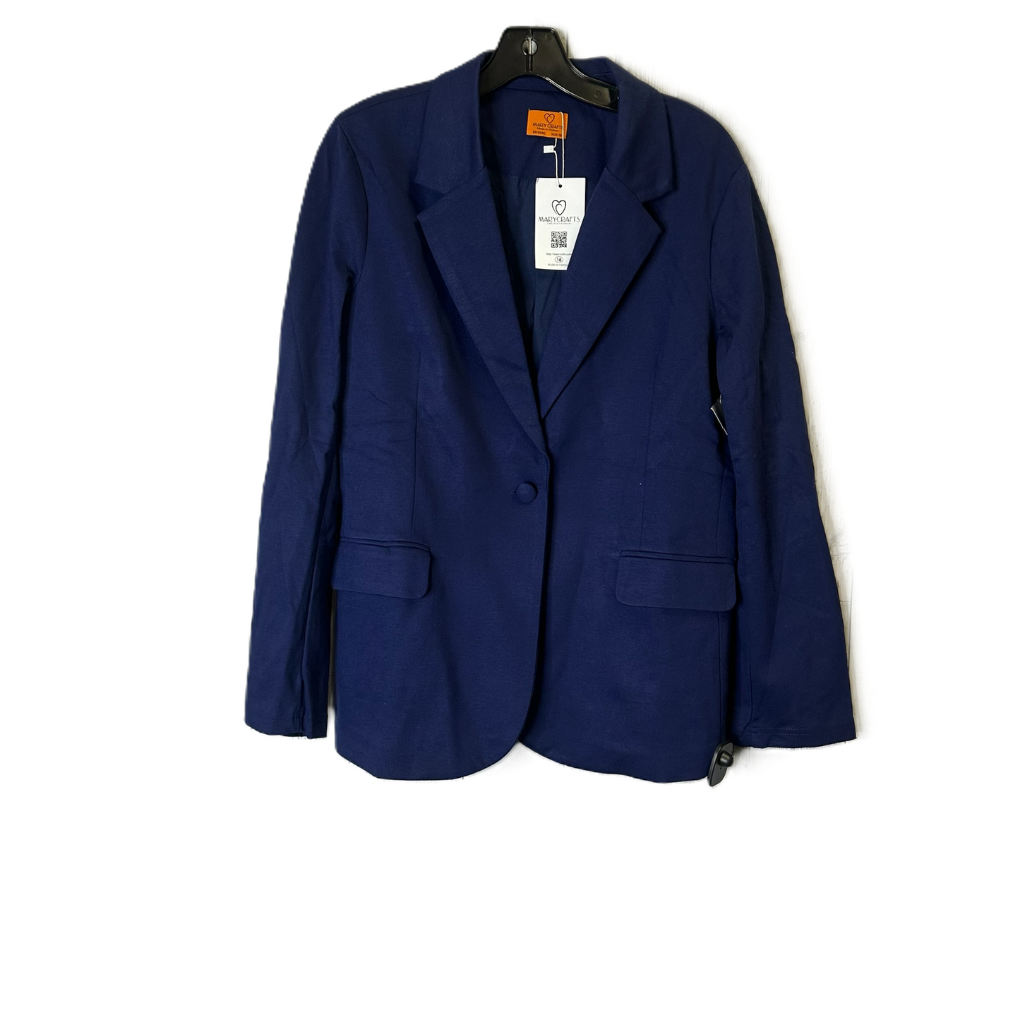 Blazer By Clothes Mentor In Blue, Size: 16