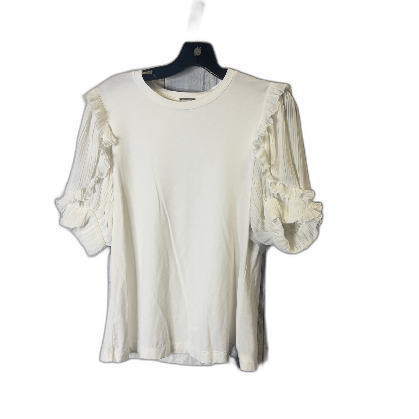 Top Short Sleeve By Elie Tahari In White, Size: M