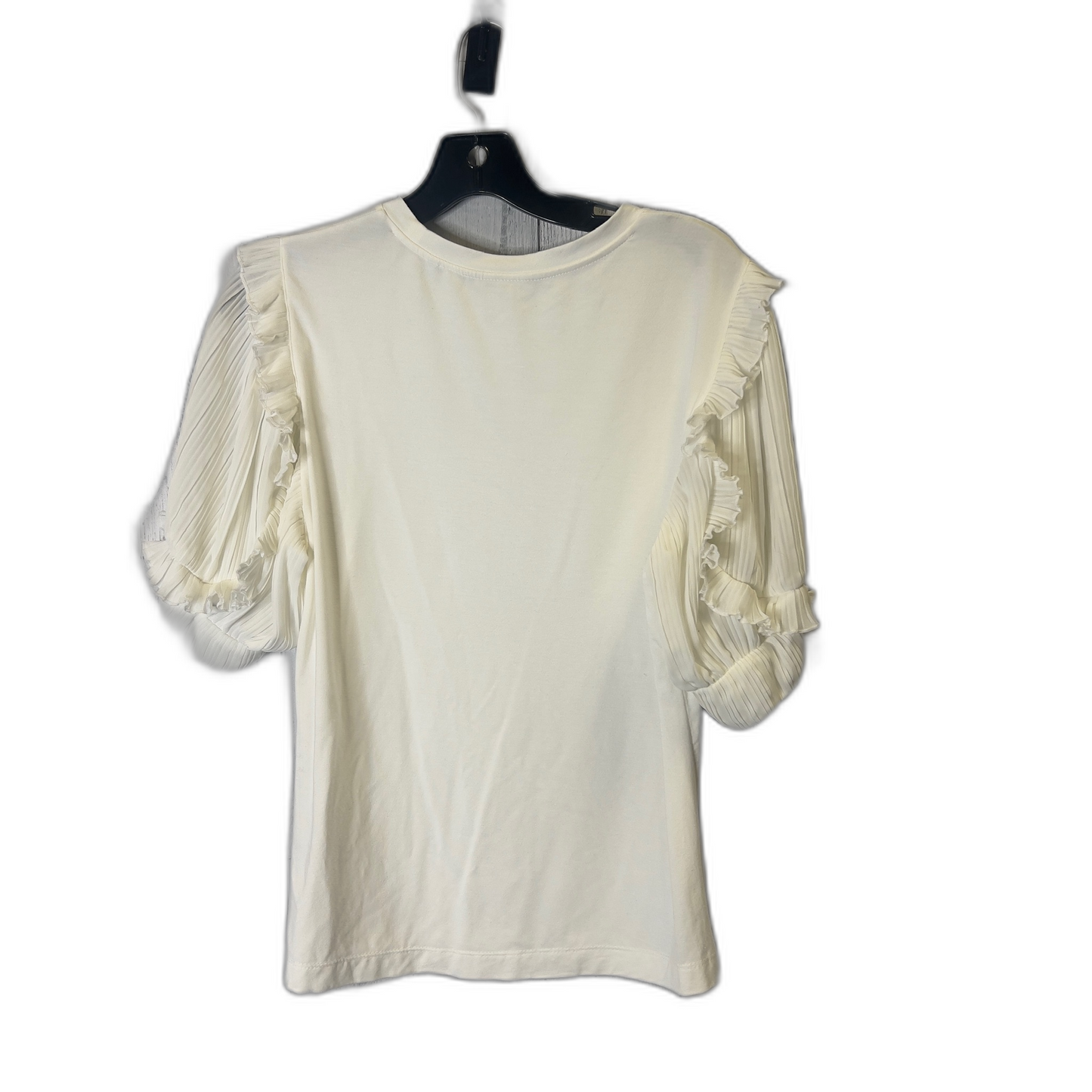 Top Short Sleeve By Elie Tahari In White, Size: M