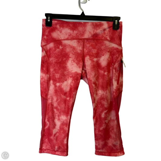 Athletic Capris By Lululemon In Pink, Size: S