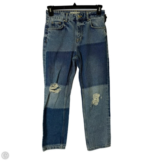 Jeans Straight By Free People In Blue Denim, Size: 2