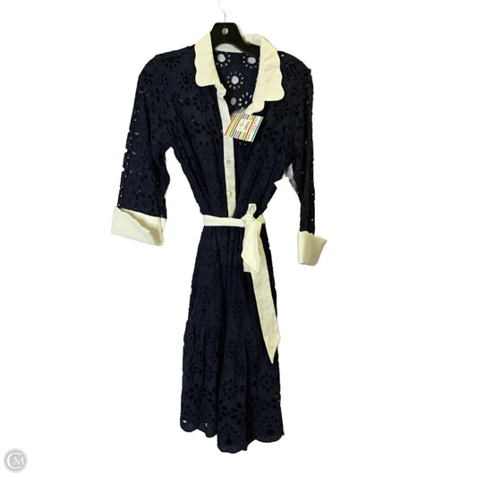 Dress Casual Midi By Gretchen Scott In Navy, Size: Xs