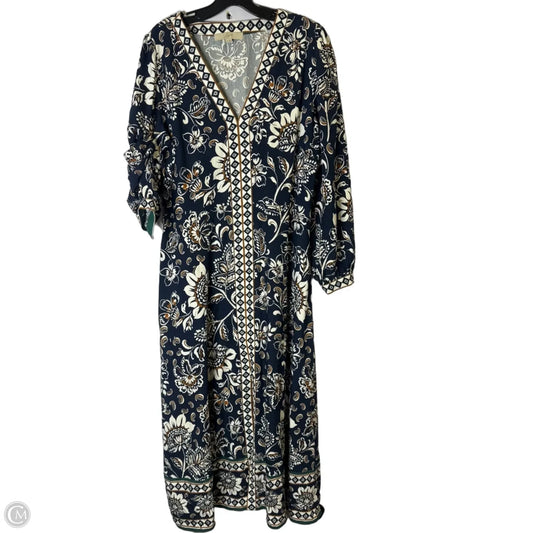 Dress Casual Maxi By Loft In Blue, Size: 14
