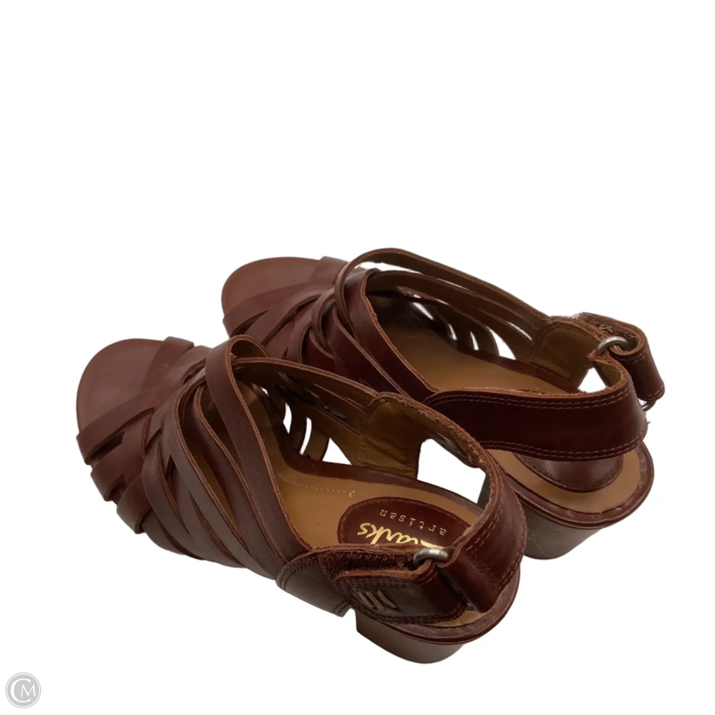 Sandals Heels Block By Clarks, Size: 5