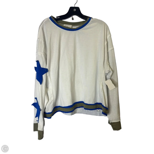 Top Long Sleeve By Clothes Mentor In White, Size: Xl